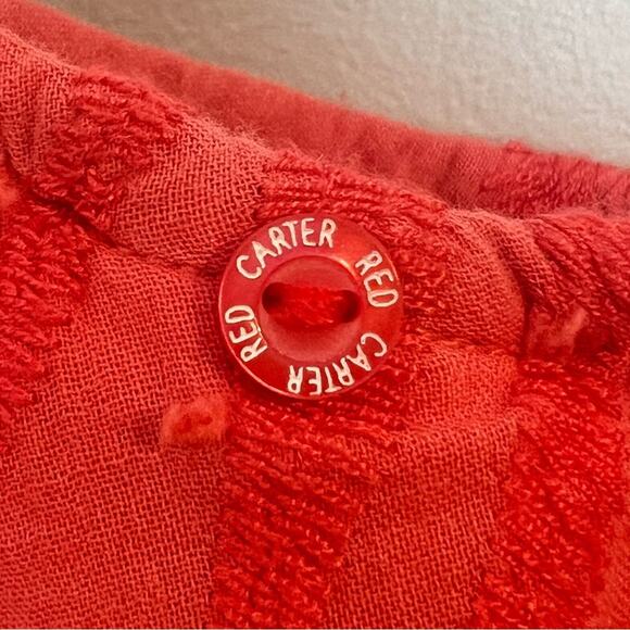 Red Carter Julia One Shoulder Maxi Dress sz S 6 Red Cotton Gauze Cover Up Zebra - Picture 8 of 12